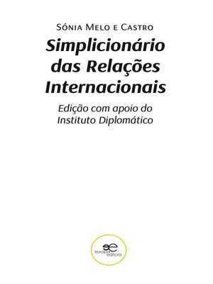 cover image of Simplicionário das Relações Internacionais